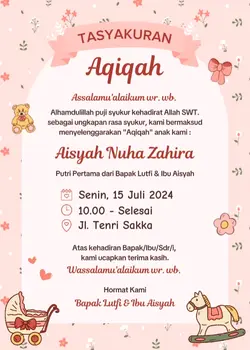 Aqiqah Tanpa Foto
