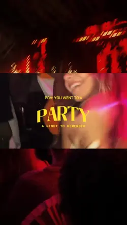 POV: u went to party