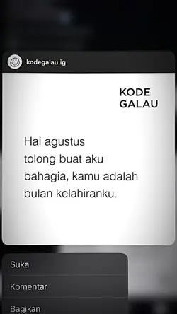 Bulan Kelahiranku