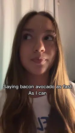 Saying bacon avocado
