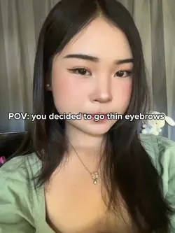THIN EYEBROWS TREND
