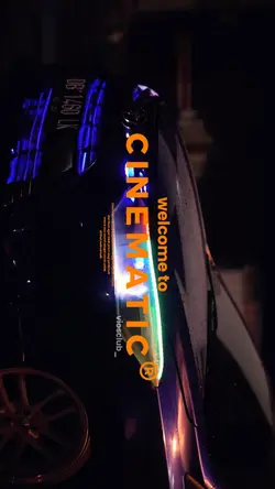 blue car
