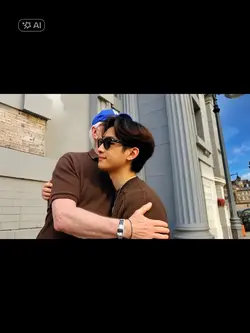 Ai hugging father 