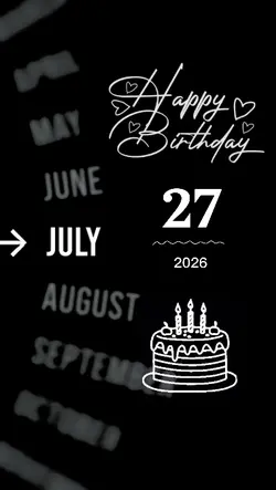 bday happy 27 july