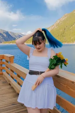 blue black hair