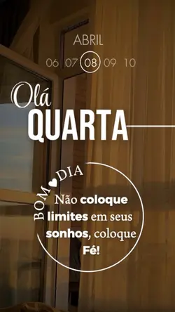 Quarta 08 de Abril 