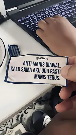 anti manis diawal