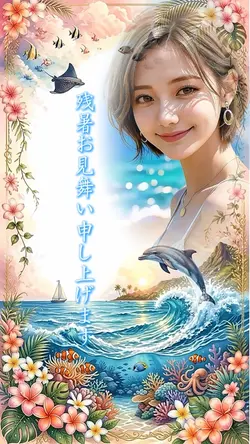 残暑お見舞い申し上げます1クリップ