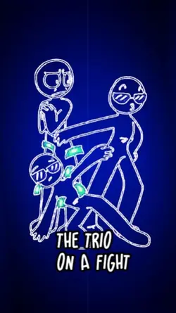 trio on a fight
