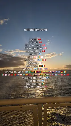 Nationality trend❤️