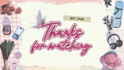 pink aesthetic outro