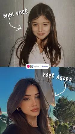 você criança e agora