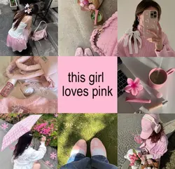 This girl loves pink