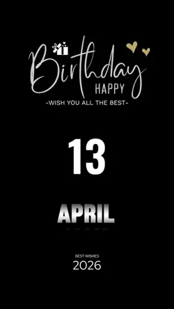 Birthday 13 april