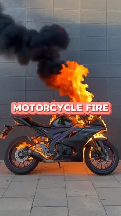 Motorcycle Fire