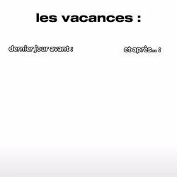 les vacances