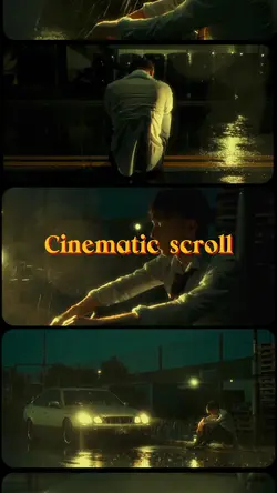 Cinematic scroll