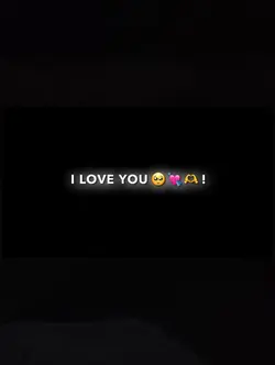 I love you