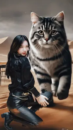 kucing besar lucu