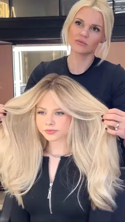 Blonde hair