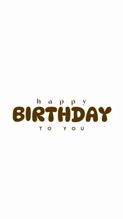 Happy birthday