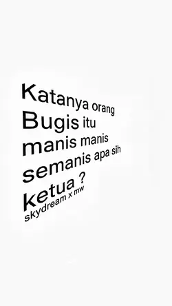 katanya orang bugis
