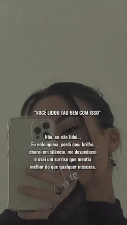 Vc lidou mt bem...