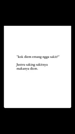 Lebih baik diam 
