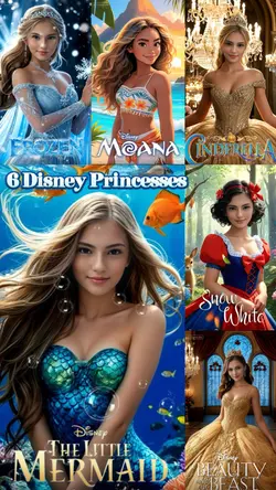 6 Disney Princesses 