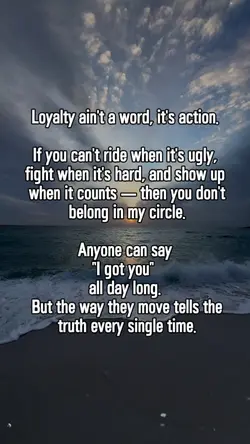 Loyalty ain't a word