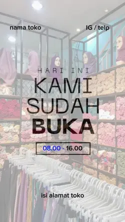 kami sudah buka