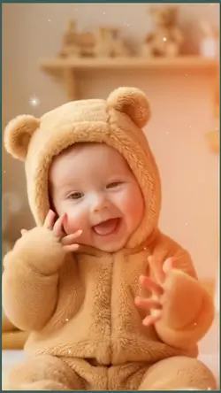 Cute baby dancing