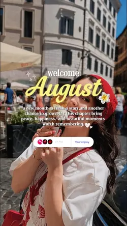 welcome august 2026