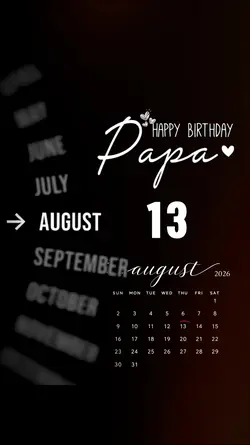 HBD 13 AUGUST