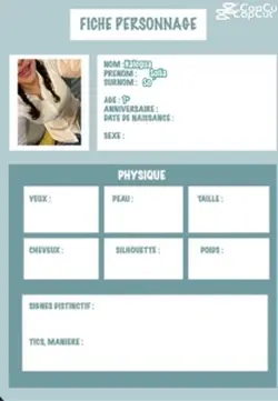 Ma fiche 🤭🙌✨💋