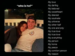 who is he? my love