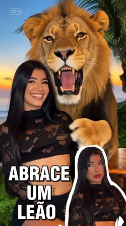 Abrace um leão 