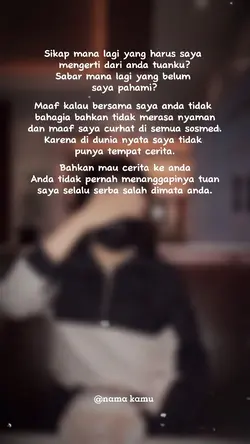 Anda terlalu egois 
