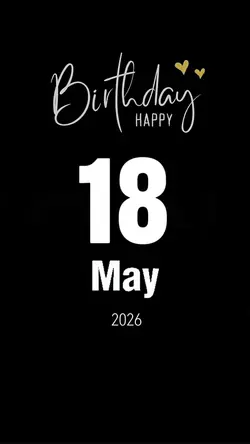 Birthday 18 May 2026
