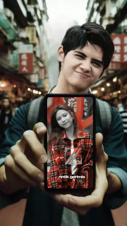 Aliando pegang HP