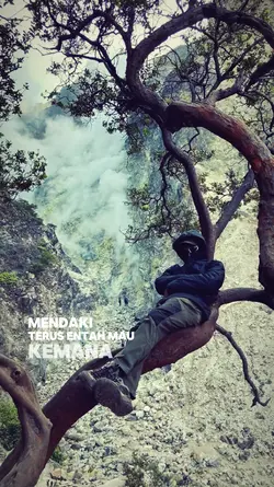 mendaki terus entah