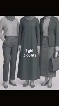 1 girl 3 outfits