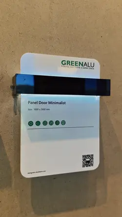 Green Alu Panel Door