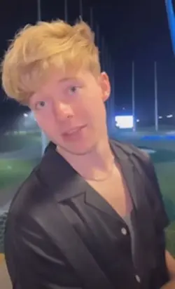 Sam in the bed