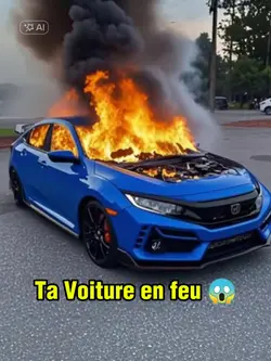 voiture en feu 