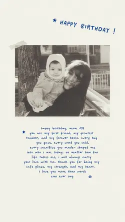 happy birthday mom!