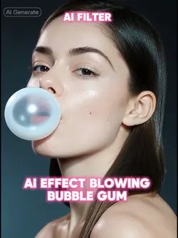 AI Bubble gum effect