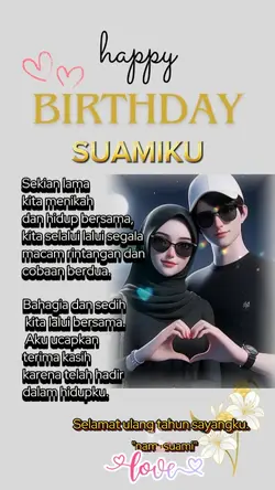 happy birthday suami