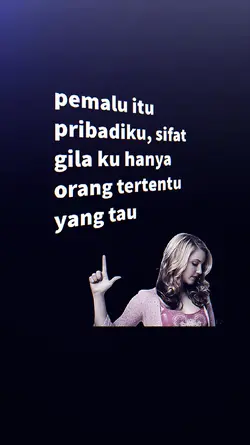 pemalu itu pribadiku