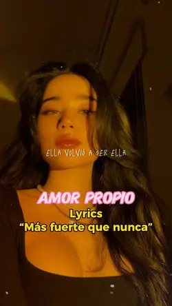 Lyrics amor propio